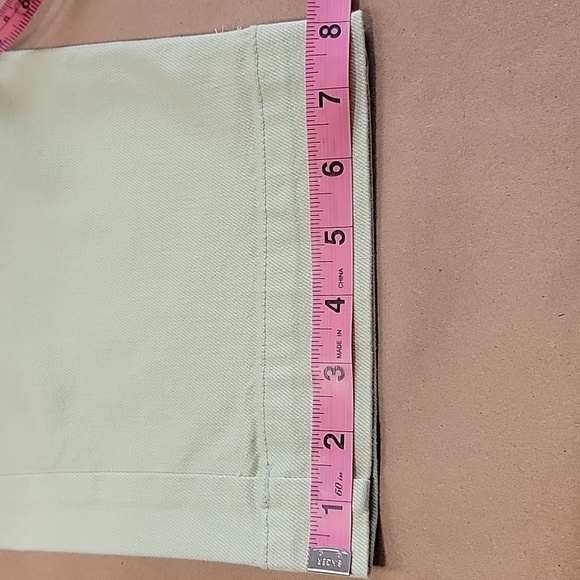 A New Day Size 10 Pistachio Green Straight Crop Denim Pants, Stretch - Picture 7 of 12